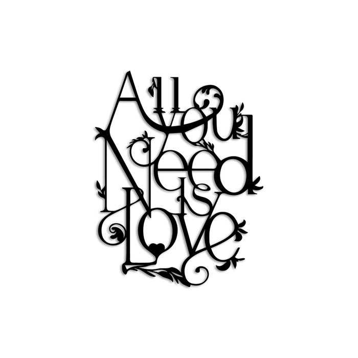 Wallity All You Need is Love Escultura de pared